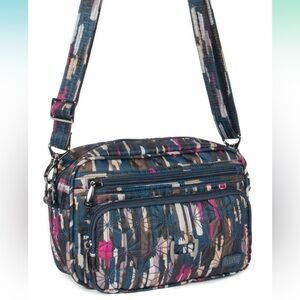 LUG CAROUSEL CROSSBODY BAG RIVER WALK BLUE RFID